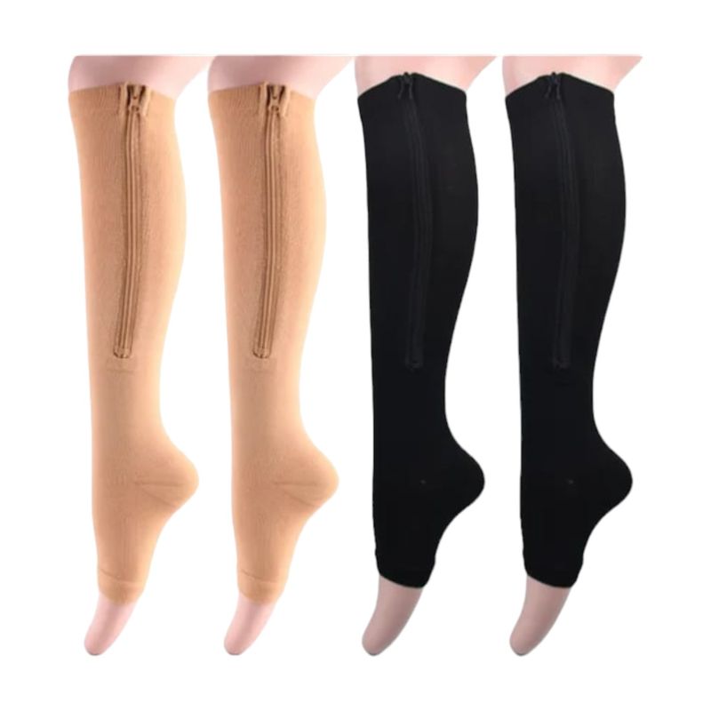 GENERICO - Medias De Compresión  Zip Sox Unisex Con Cierre