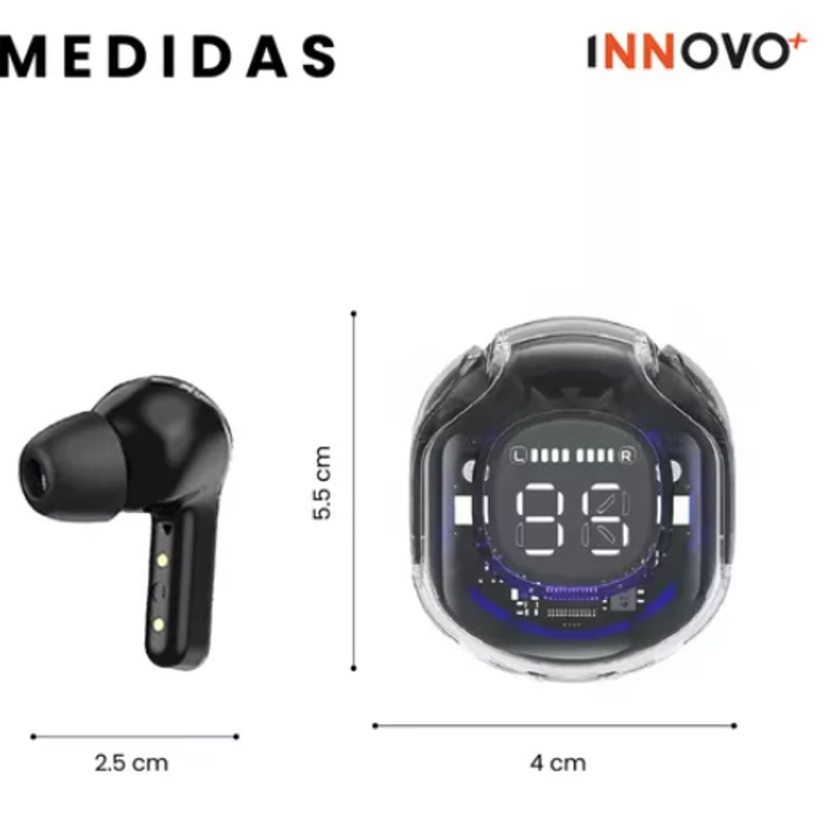 INNOVA - Audifonos Ultra Pods Pro Bluetooth Water Proff Indicador De Carga