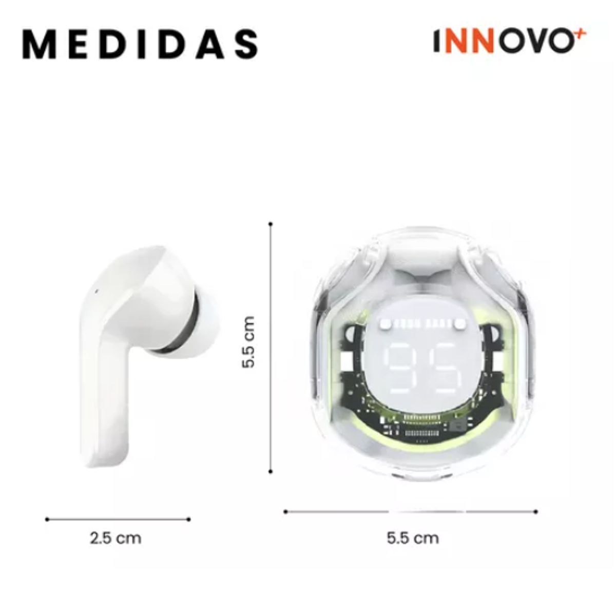 INNOVA - Audifonos Ultra Pods Pro Bluetooth Water Proff Indicador De Carga