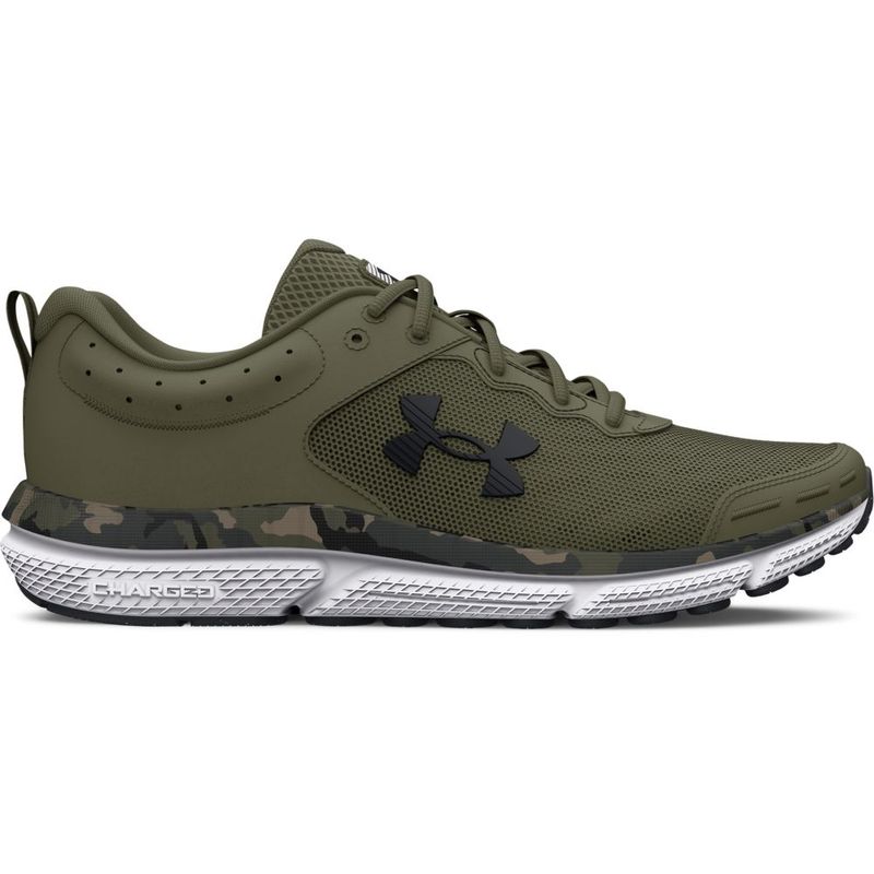 UNDER ARMOUR - UA Charged Assert 10 Camo Tenis verde de hombre para correr