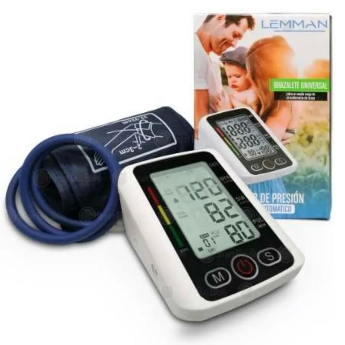 GENERICO - Tensiómetro Brazo Digital Frecuencia Cardiaca Con Voz