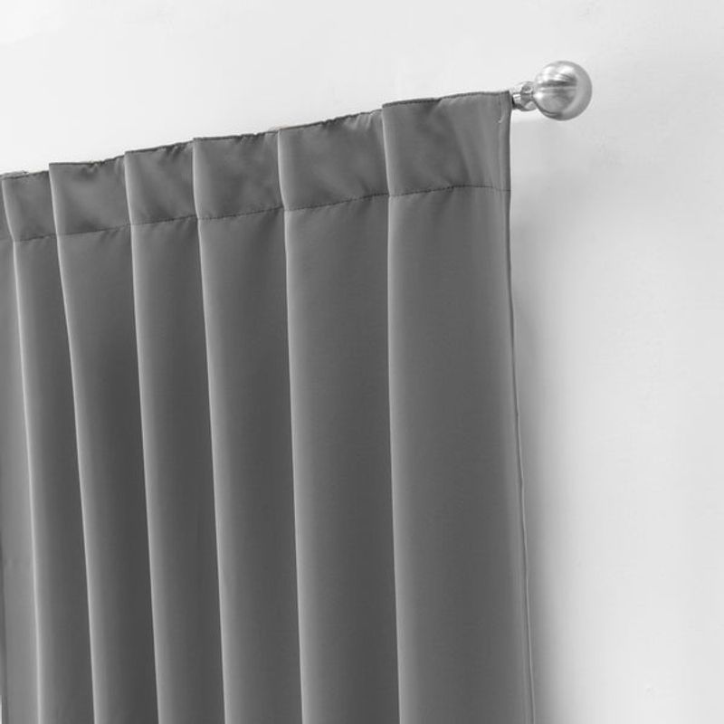 VIANNEY - Cortinas Blackout Catania Gris Cortas Vianney