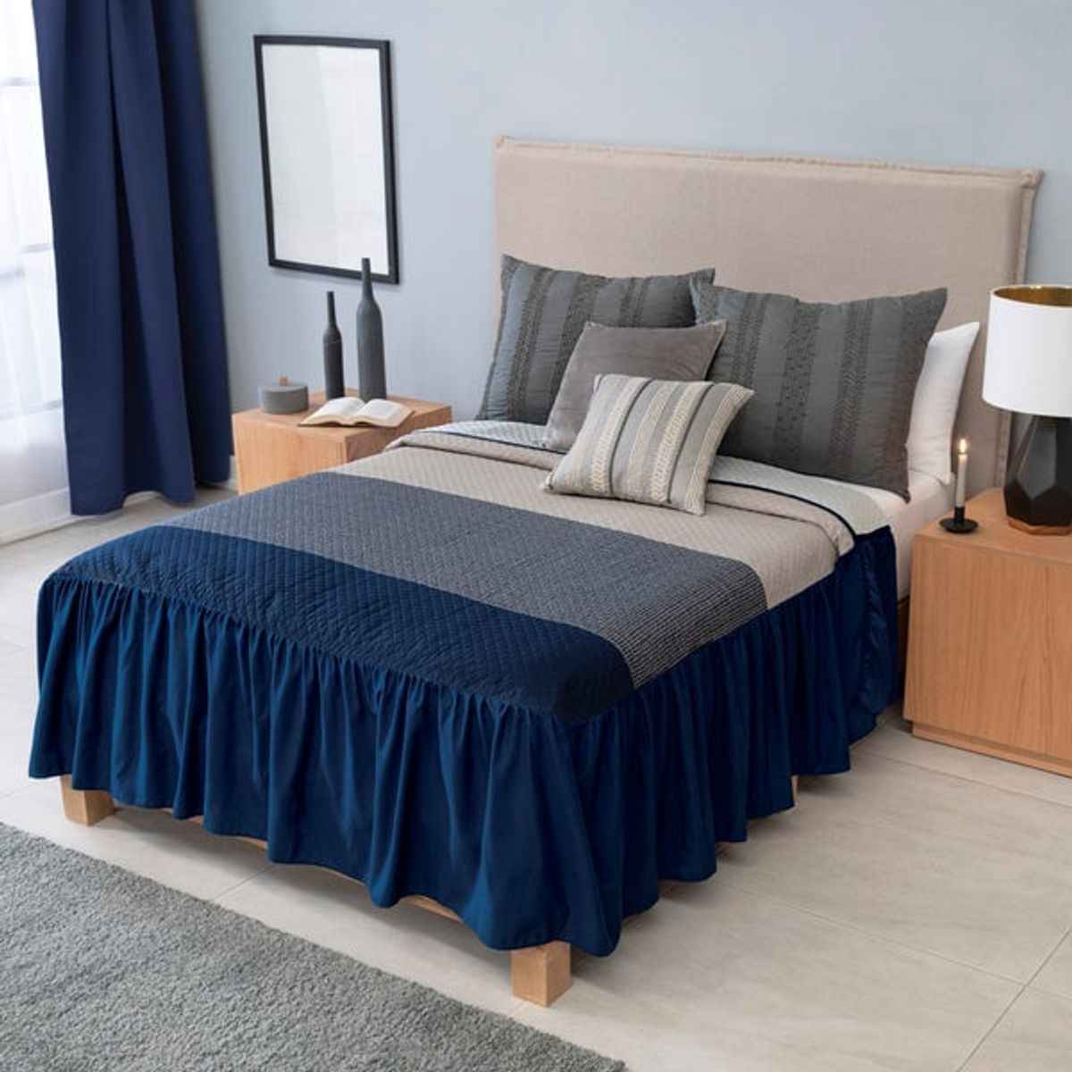 VIANNEY - Colcha Australia Talla King con Doble Vista Vianney