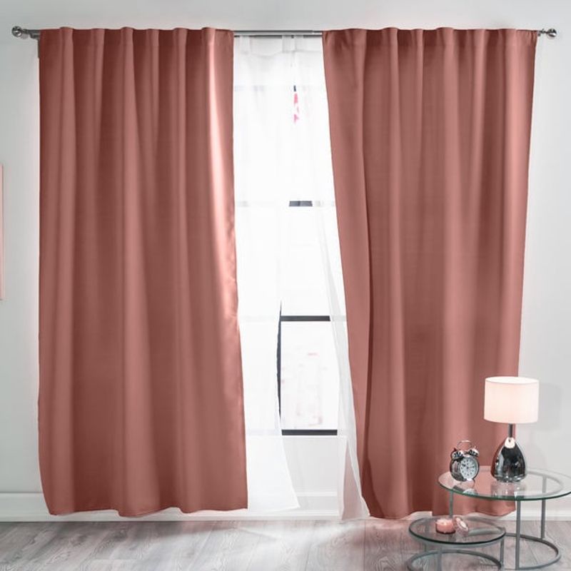 VIANNEY - Cortinas Blackout Catania Deep Rose Largas Vianney