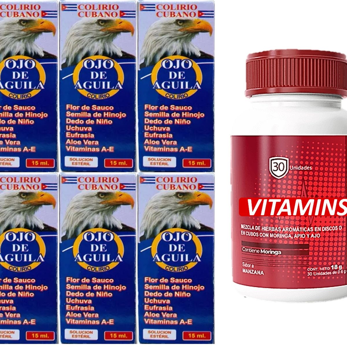 GENERICO - 6 GOTAS OJO DE AGUILA COLIRIO CUBANO