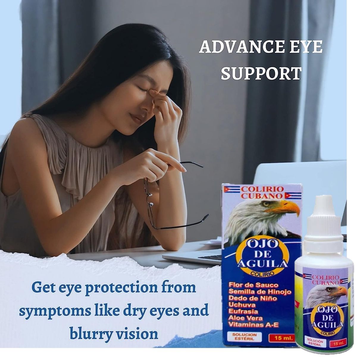 GENERICO - 6 GOTAS OJO DE AGUILA COLIRIO CUBANO