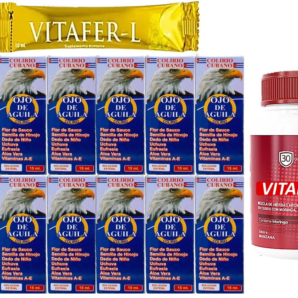 GENERICO - 12 GOTAS OJO DE AGUILA COLIRIO CUBANO