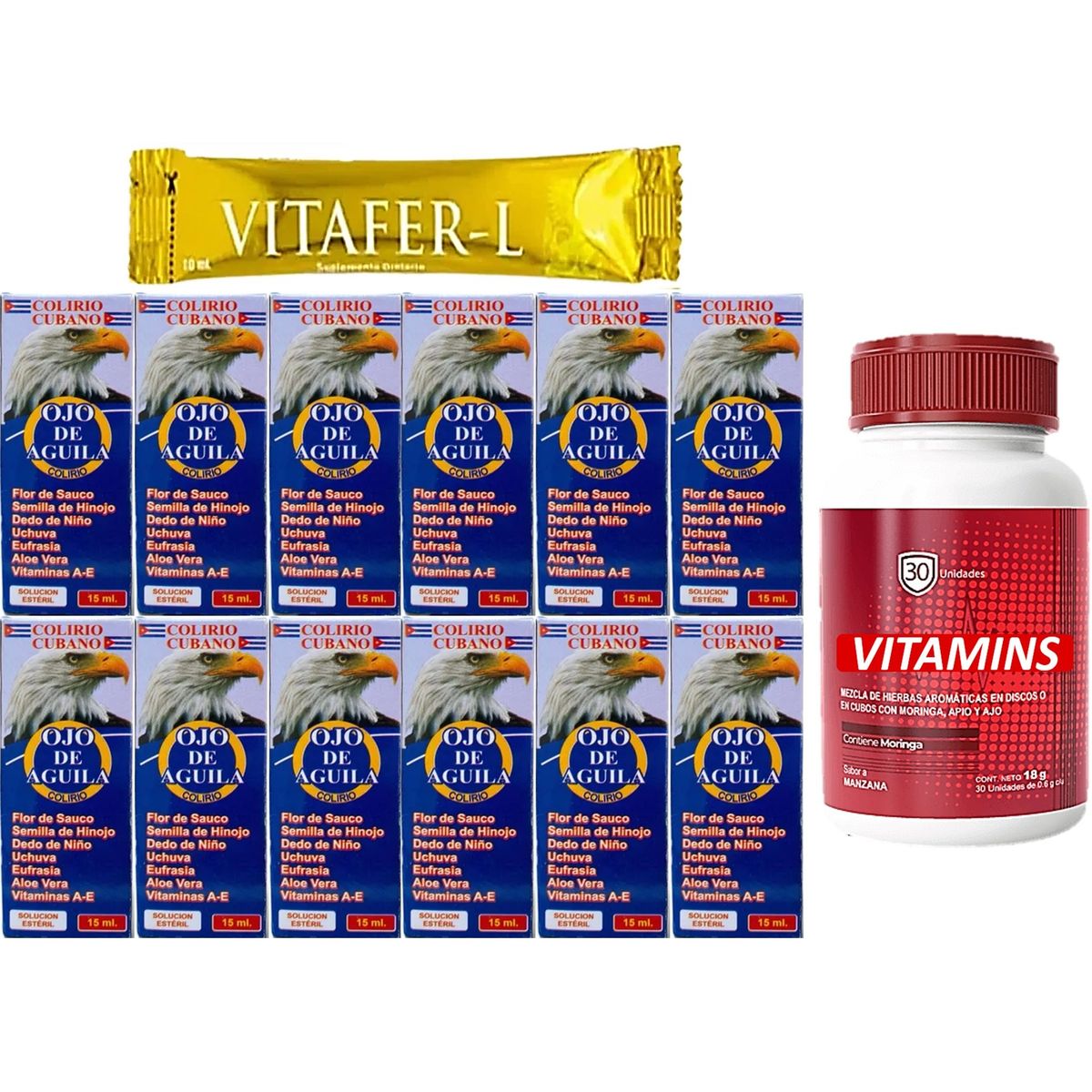 GENERICO - 12 GOTAS OJO DE AGUILA COLIRIO CUBANO