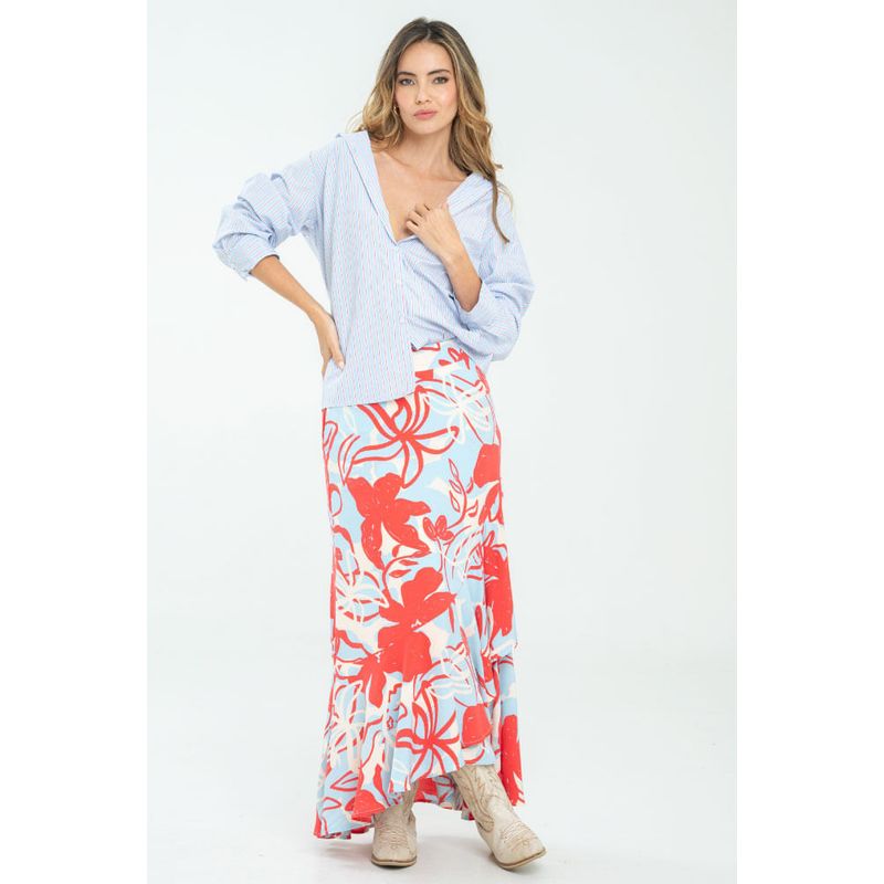 RAGGED - Falda bethany Rosado candy Ragged