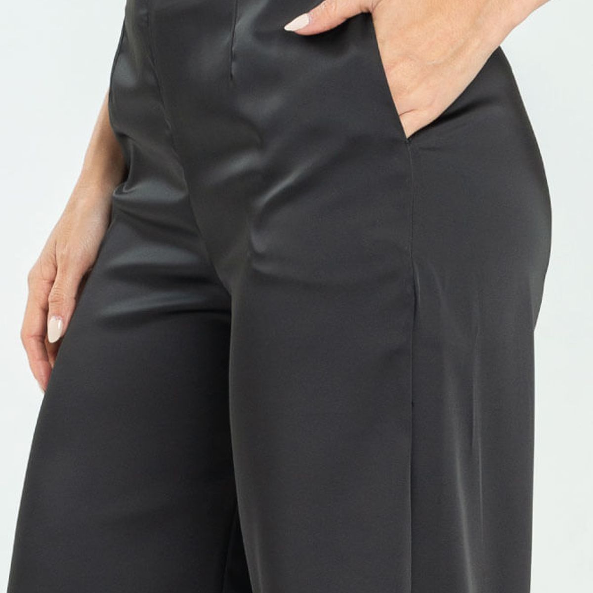 RAGGED - Pantalon palazzo monaco Negro Ragged.