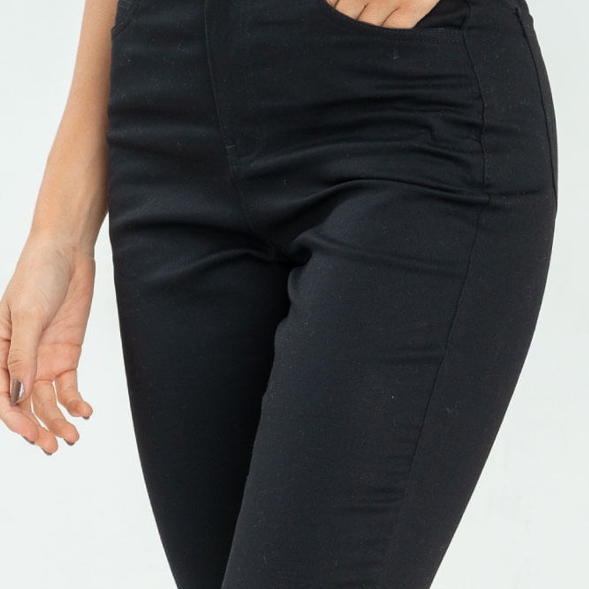 RAGGED - Pantalon skinny 5 bolsillos Negro Ragged
