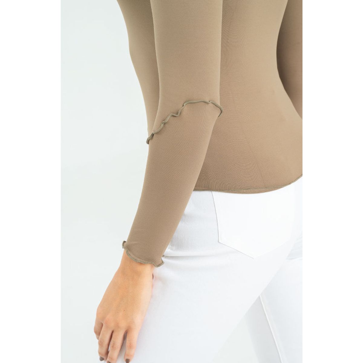 RAGGED - Top hamerie Cafe taupe Ragged.