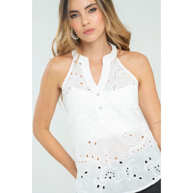 RAGGED - Blusa ghabby Blanco crudo Ragged