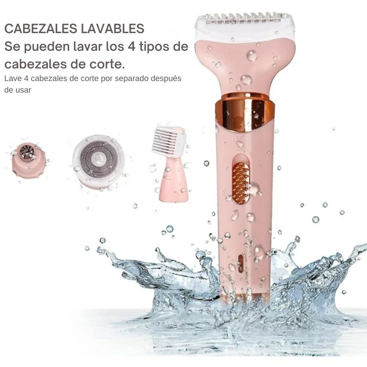 GENERICO - Afeitadora Eléctrica para Mujer 4 en 1 Depiladora de Vello