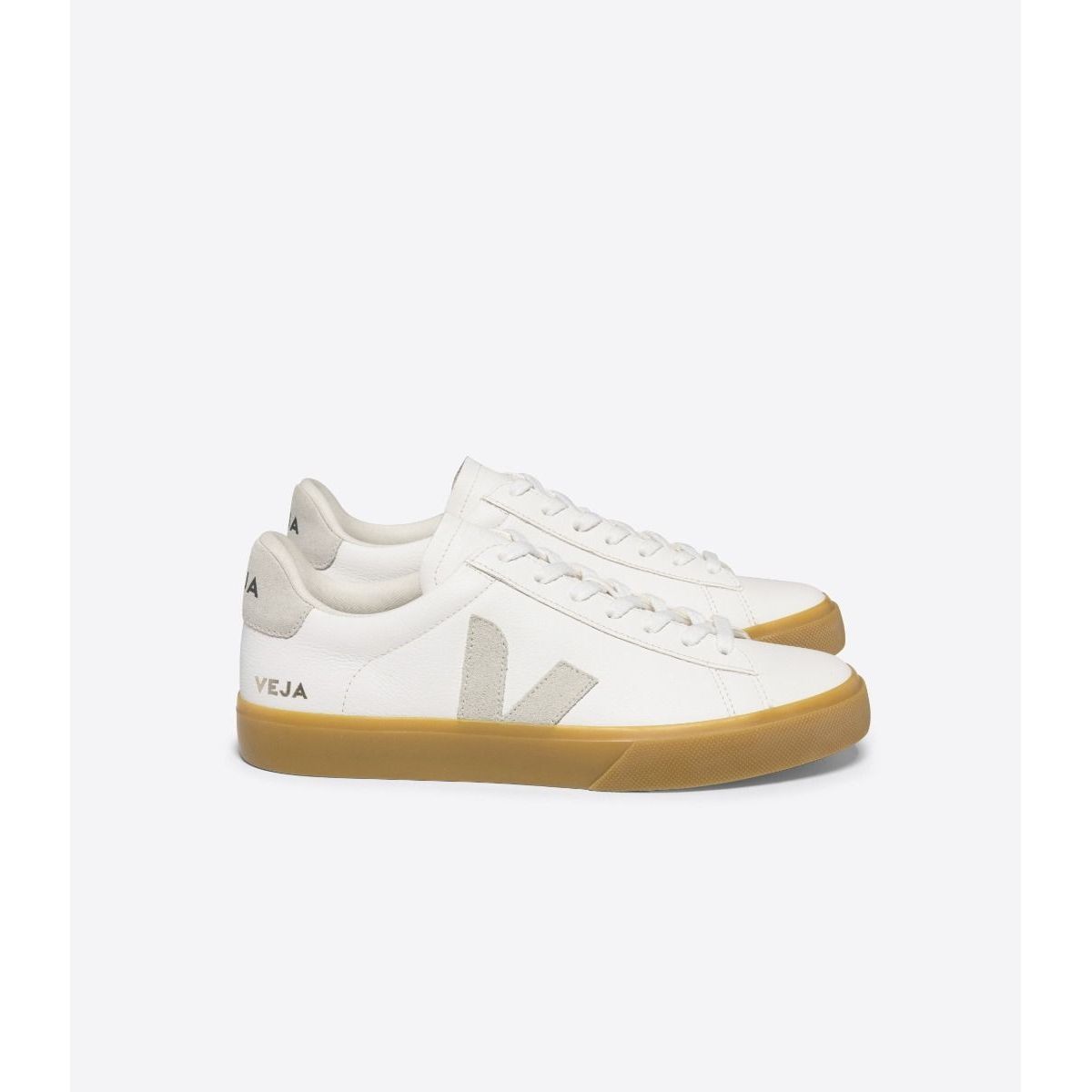 VEJA - Tenis veja de hombre campo leather natural VEJA Blanco CP0503147BWHIT