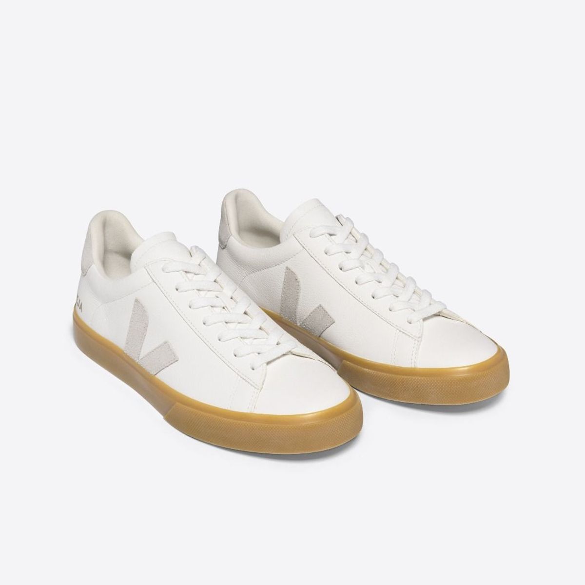VEJA - Tenis veja de hombre campo leather natural VEJA Blanco CP0503147BWHIT