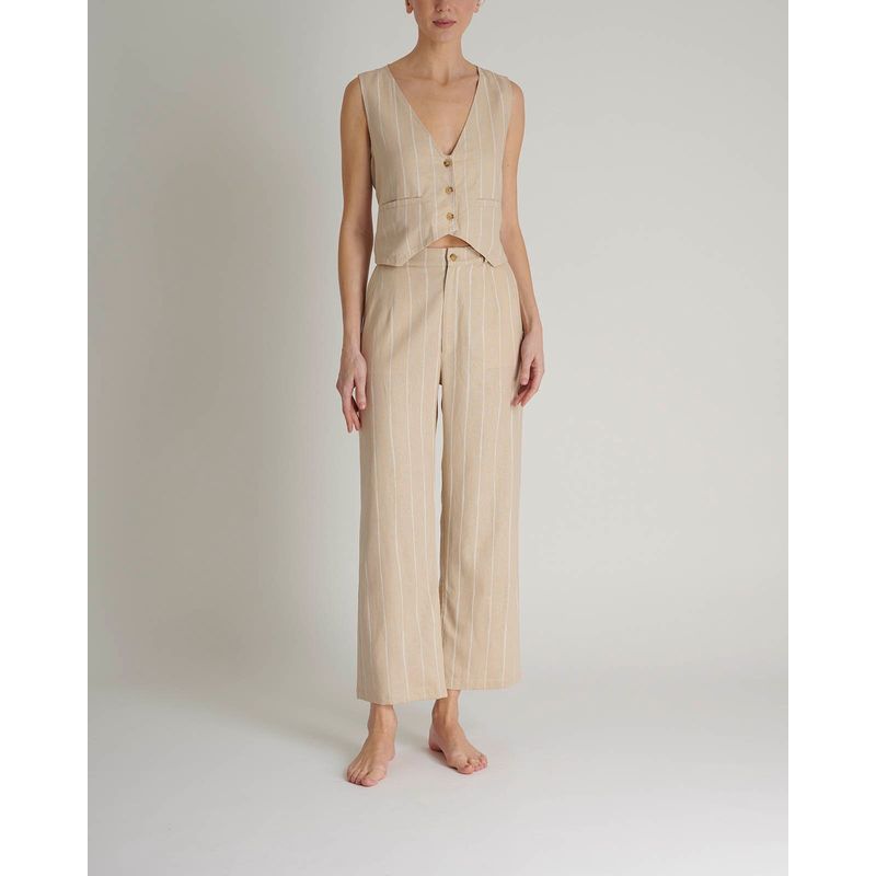 VOIE - Pantalon stone VOIE Multicolor MVMPSTONEBEIG