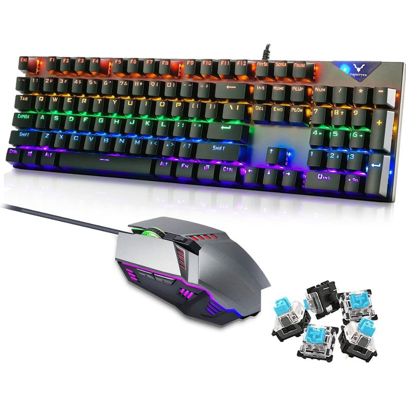 GENERICO - Combo Gamer Teclado y Mouse JG609 RGB USB