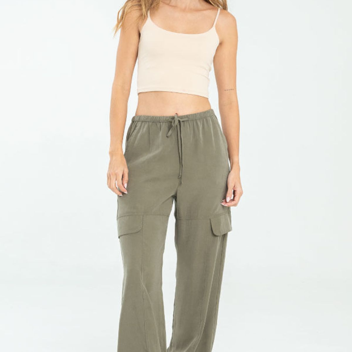RAGGED - Pantalon jareta Verde militar Ragged.