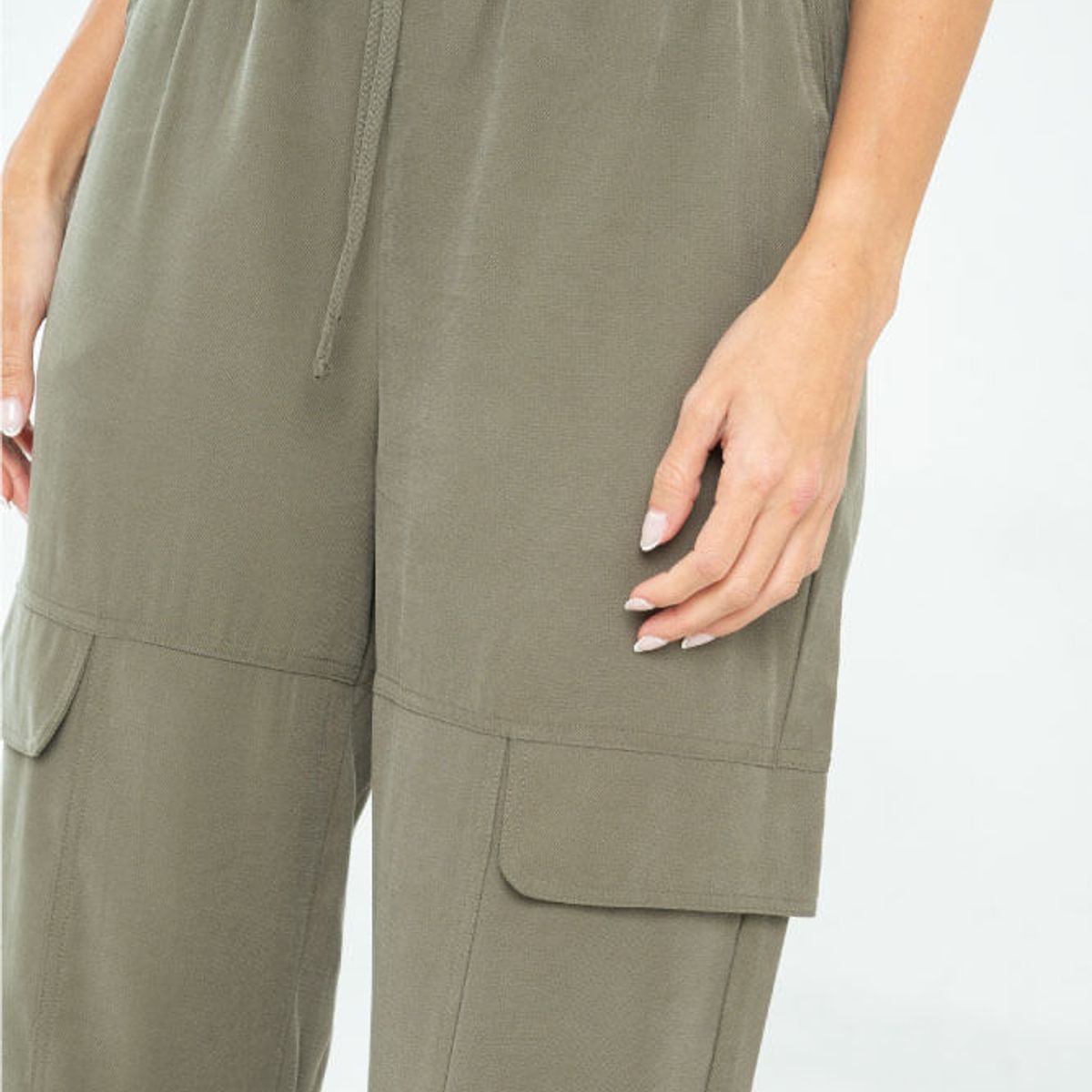 RAGGED - Pantalon jareta Verde militar Ragged.