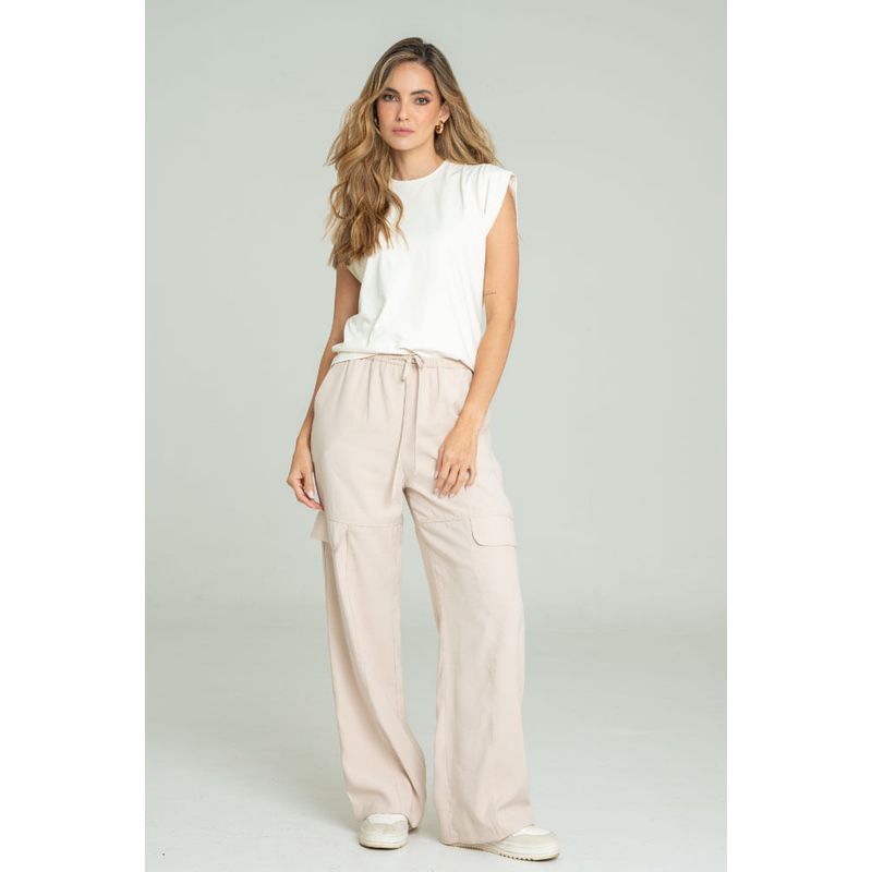 RAGGED - Pantalon jareta Beige medio Ragged