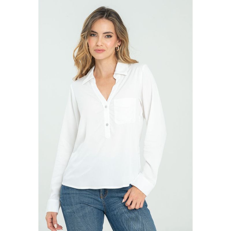 RAGGED - Camisa mangostino Blanco crudo Ragged