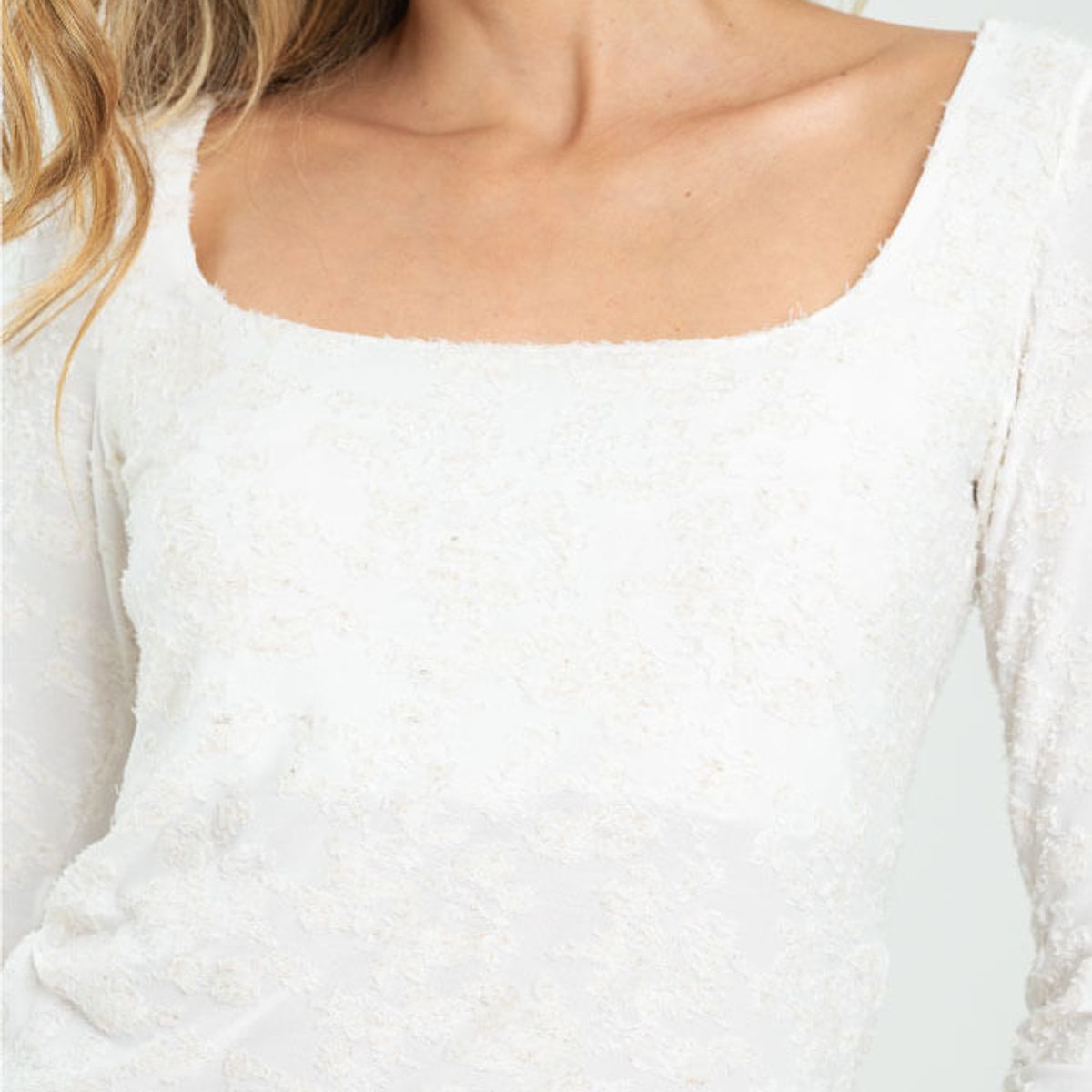 RAGGED - Top lohan Blanco crudo Ragged.