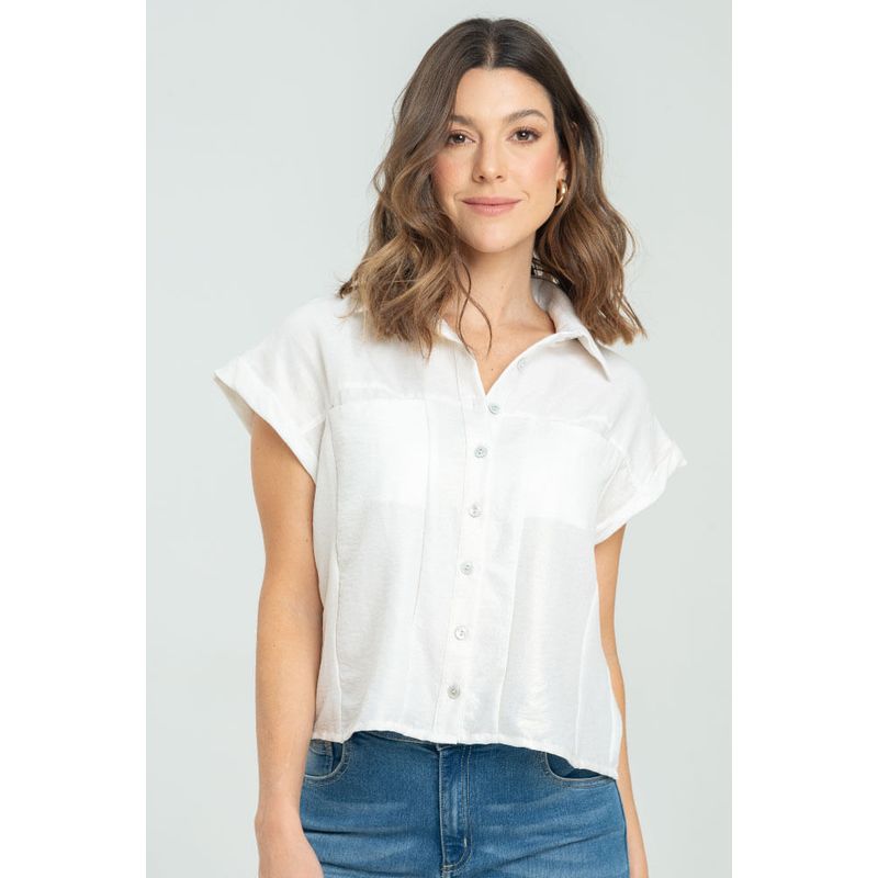 RAGGED - Camisa billy gold Marfil Ragged