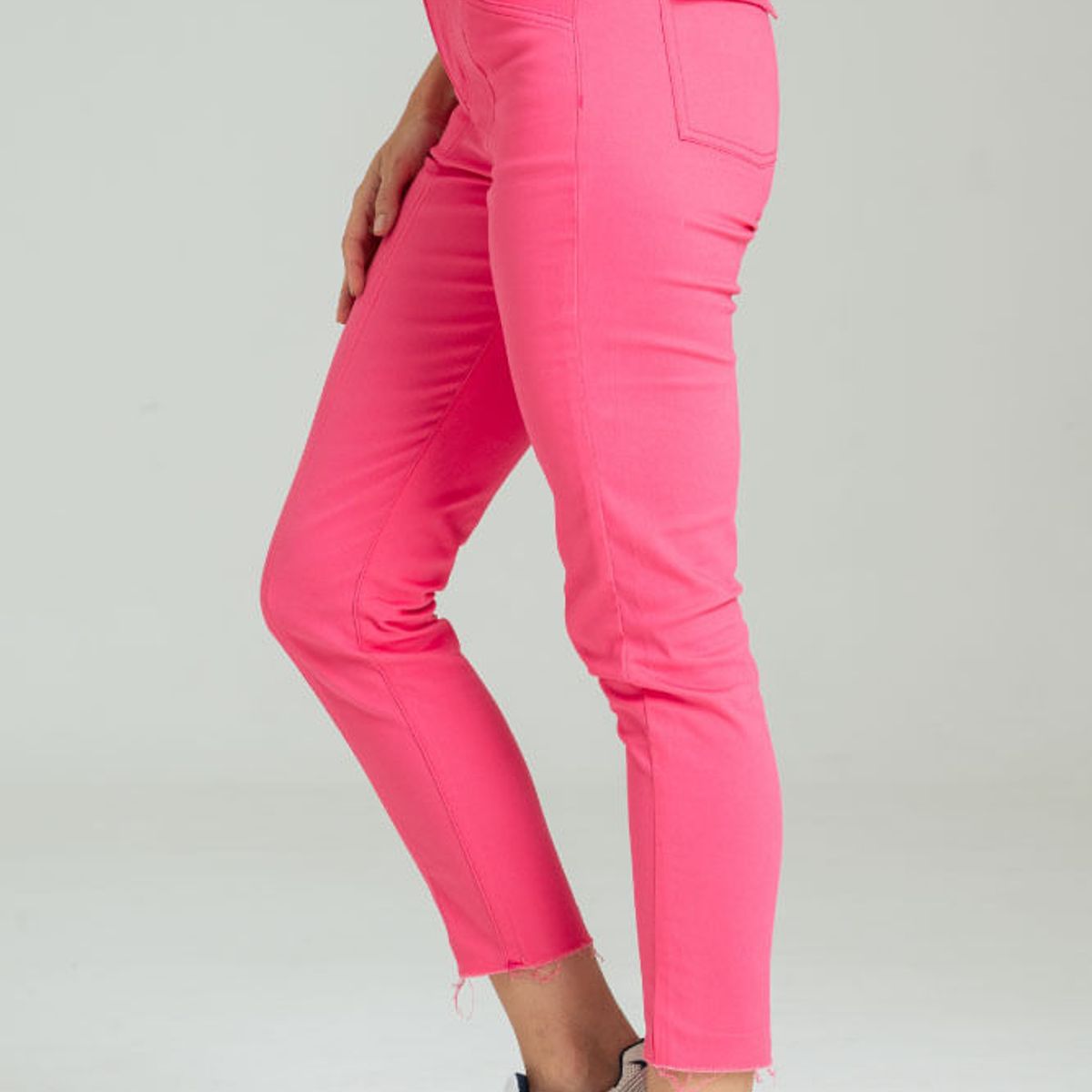 RAGGED - Pantalon drill mangle Rosado frambuesa Ragged.