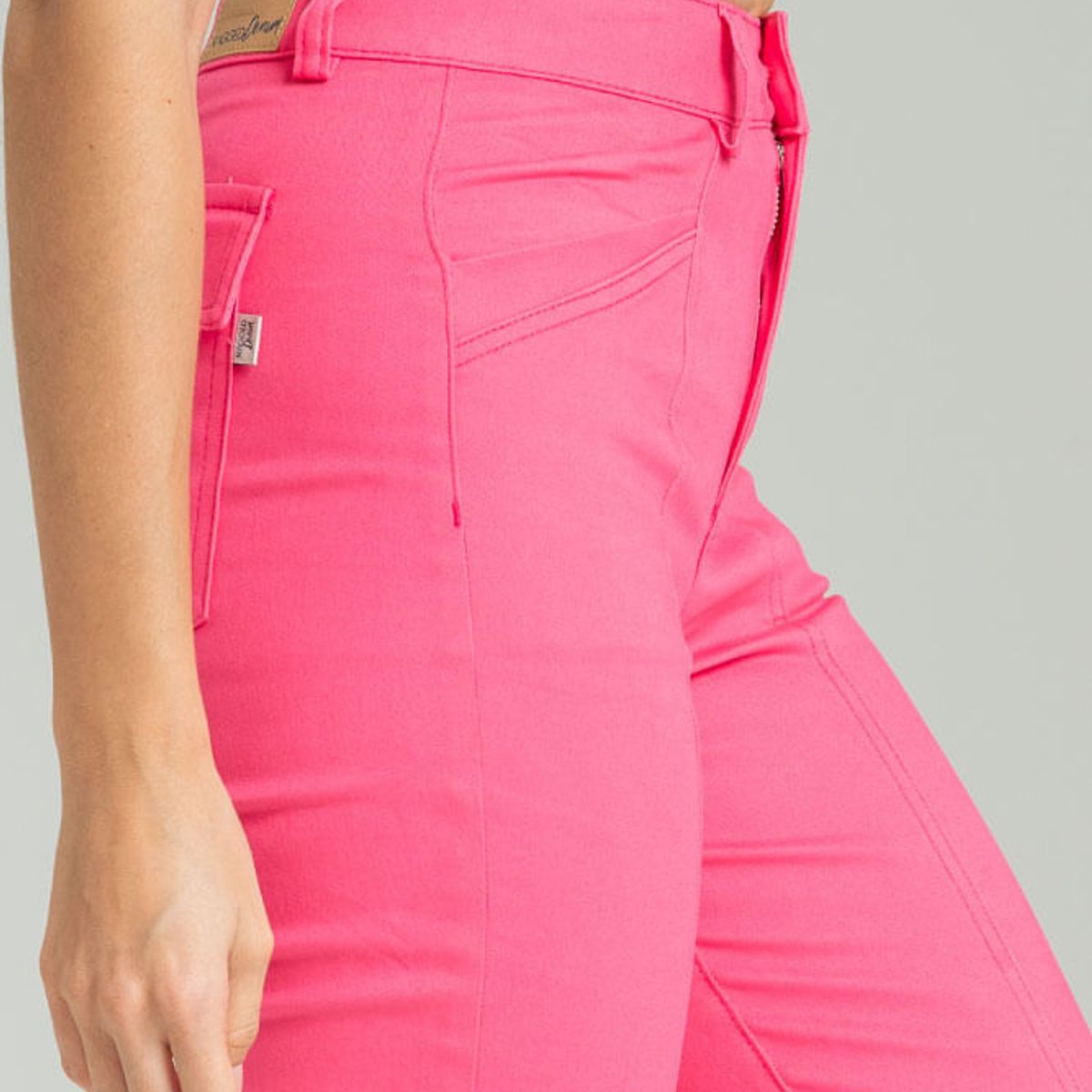 RAGGED - Pantalon drill mangle Rosado frambuesa Ragged.