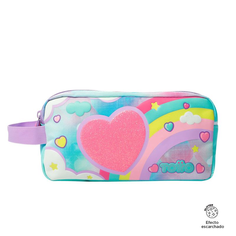 TOTTO - Cartuchera escolar Sweety Heart Azul