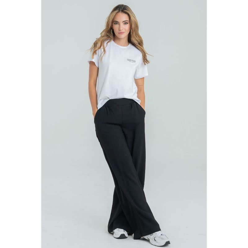 RAGGED - Pantalon prada Negro Ragged