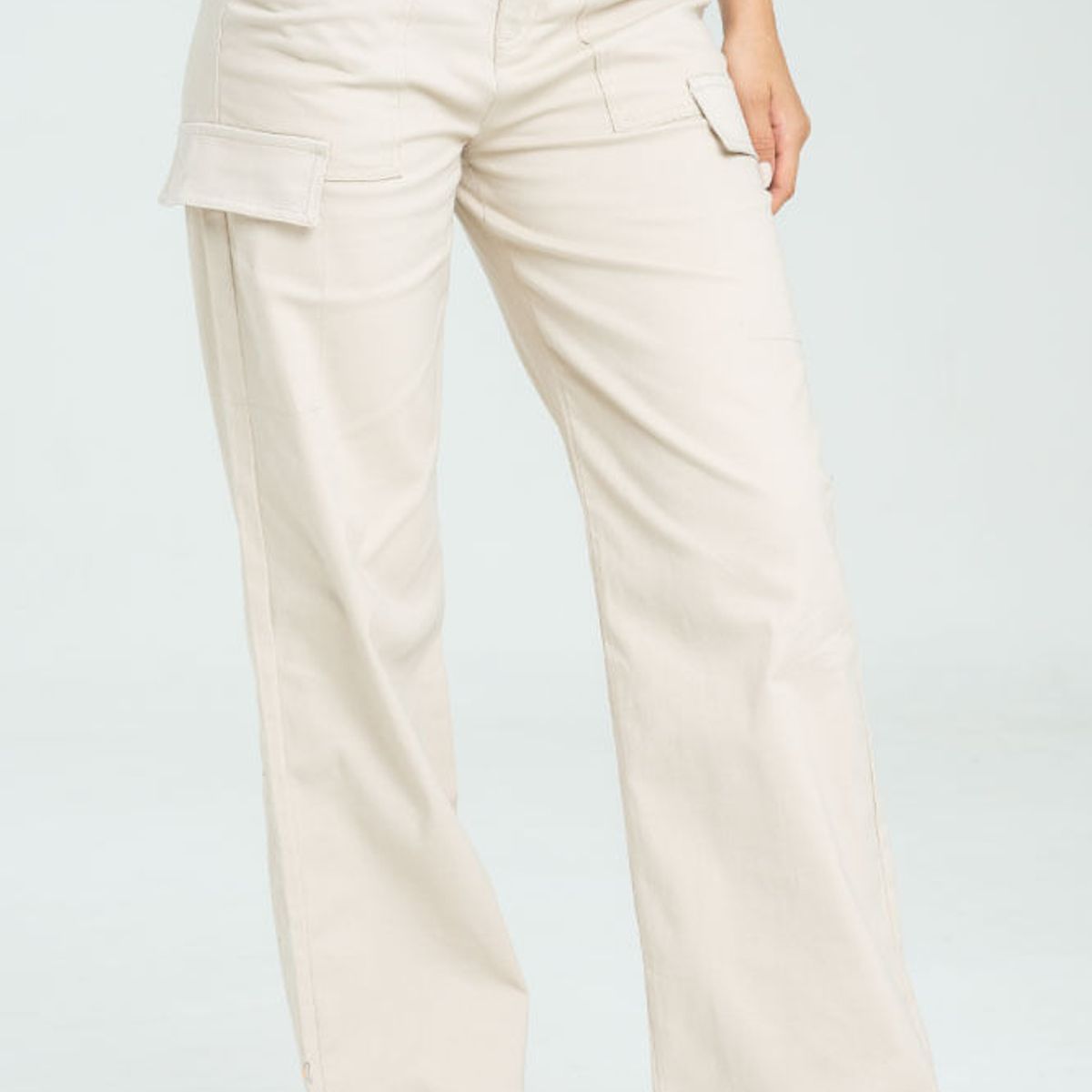 RAGGED - Pantalon drill lena Beige claro Ragged.