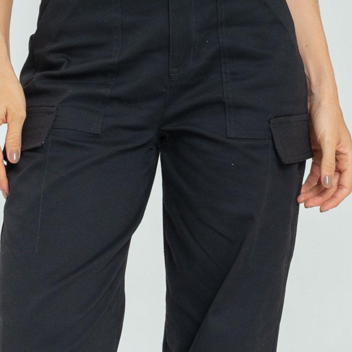 RAGGED - Pantalon drill lena Negro Ragged.