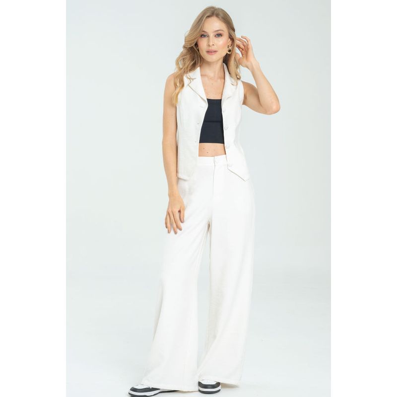 RAGGED - Pantalon parker Blanco crudo Ragged