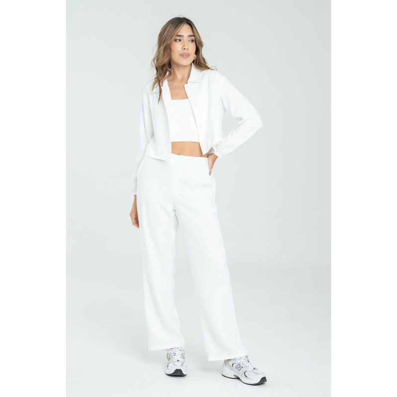 RAGGED - Pantalon forest Blanco crudo Ragged