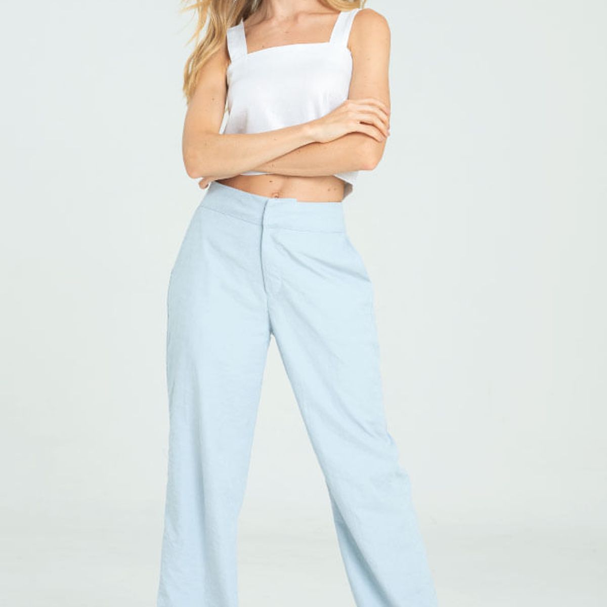 RAGGED - Pantalon halara Azul claro Ragged.