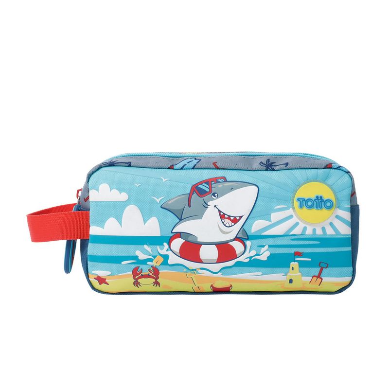 TOTTO - Cartuchera escolar Little Surfer Gris