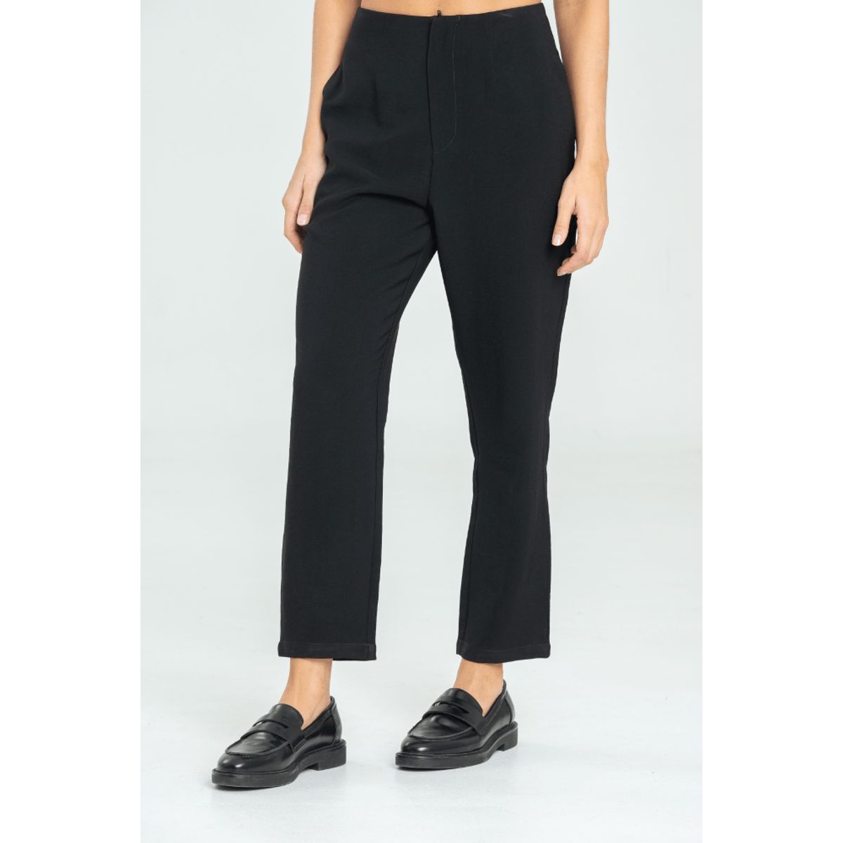 RAGGED - Pantalon twill slouchy Negro Ragged.