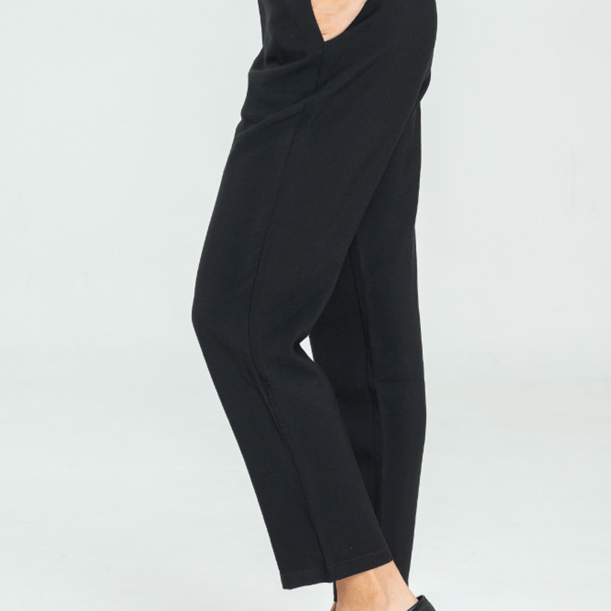 RAGGED - Pantalon twill slouchy Negro Ragged.