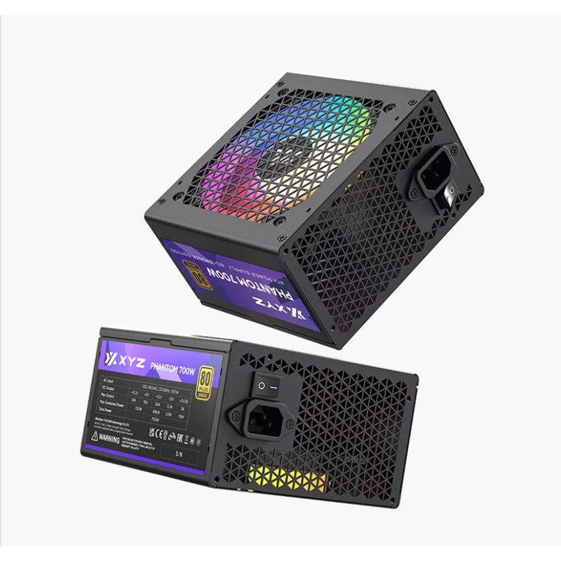 GENERICO - FUENTE DE PODER XYZ PHANTOM 700W RGB 80 PLUS BRONZE
