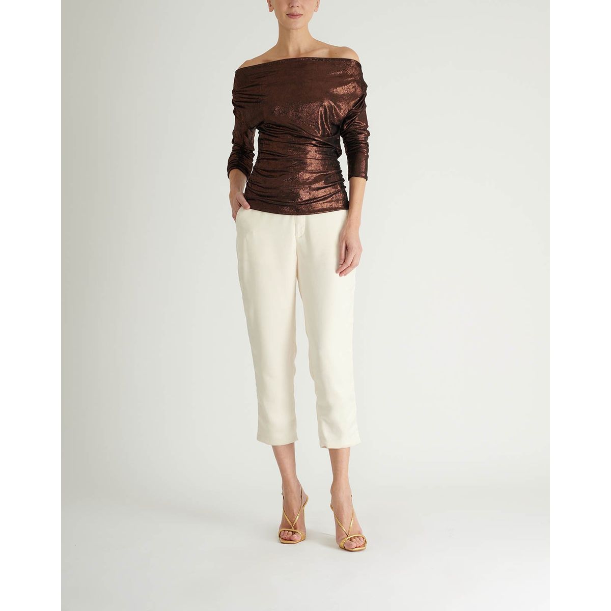 MIA AMORE - Pantalon clavel MIA AMORE Beige PANTCLAVELNEUTRO