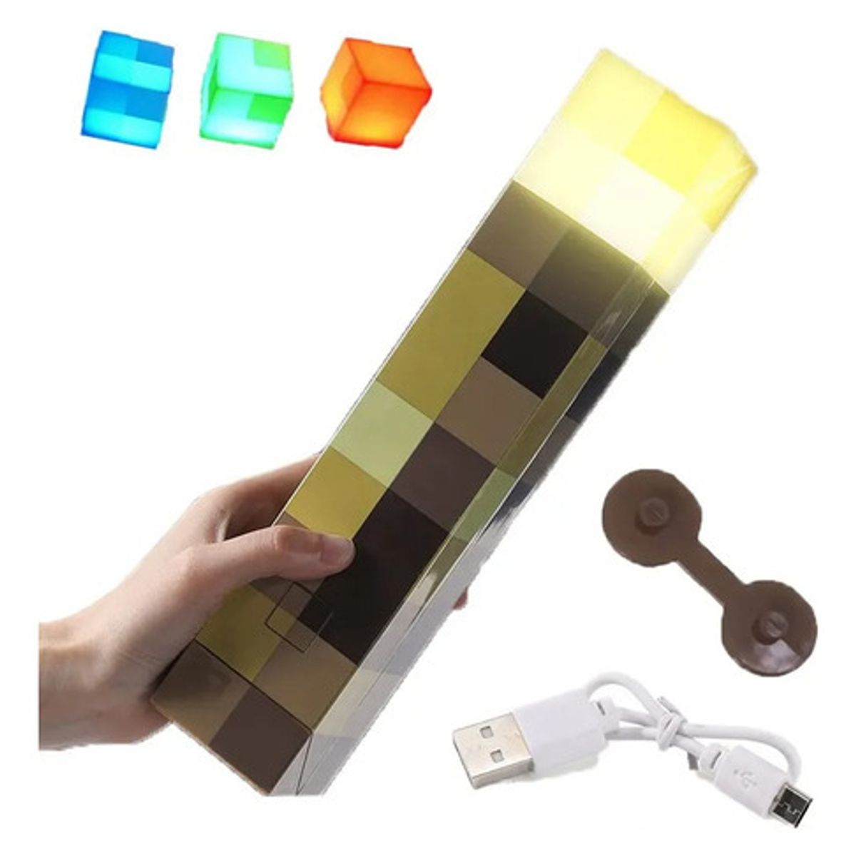 MINECRAFT - LAMPARA ANTORCHA DECORATIVA