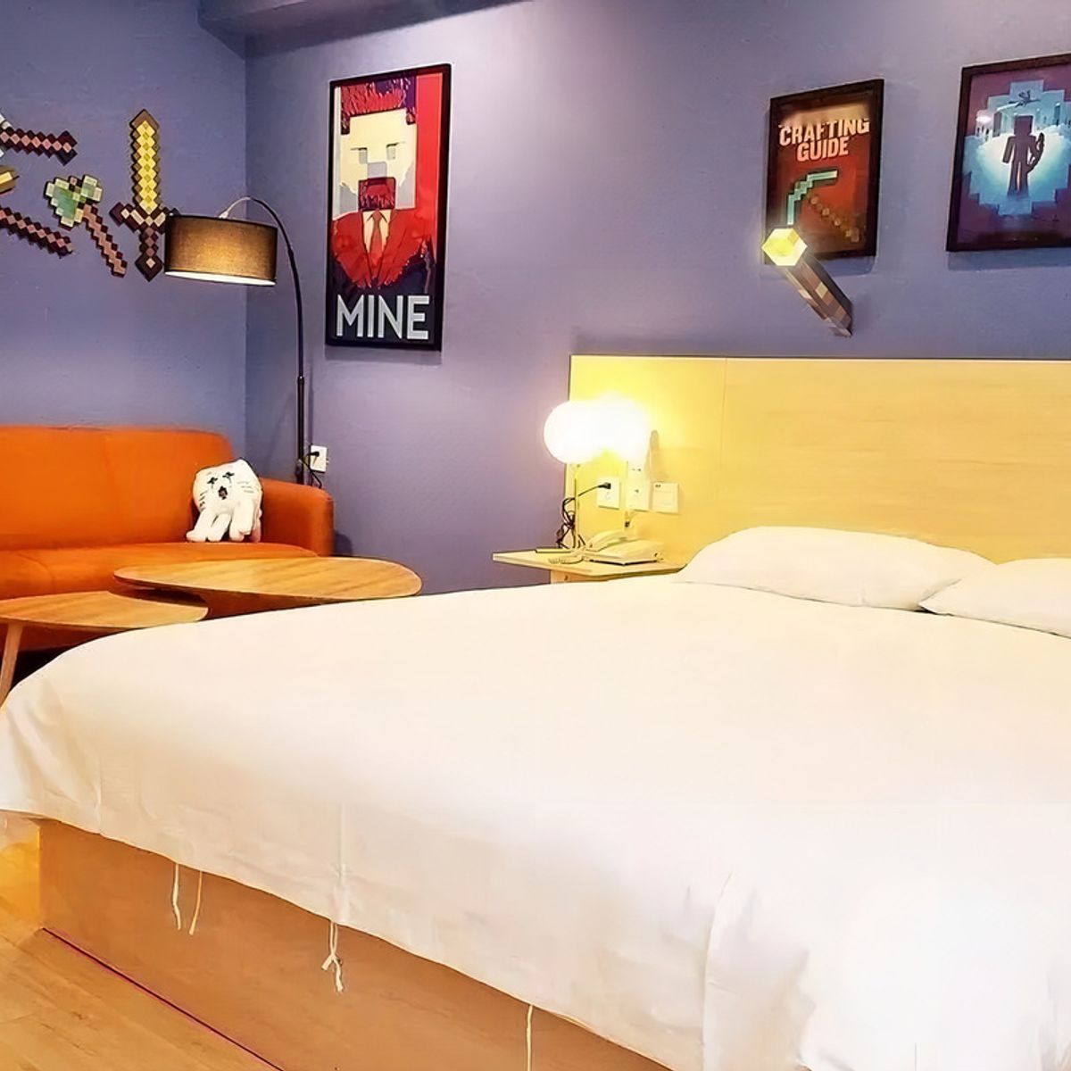 MINECRAFT - Lampara Recargable Minecraft decoración pieza