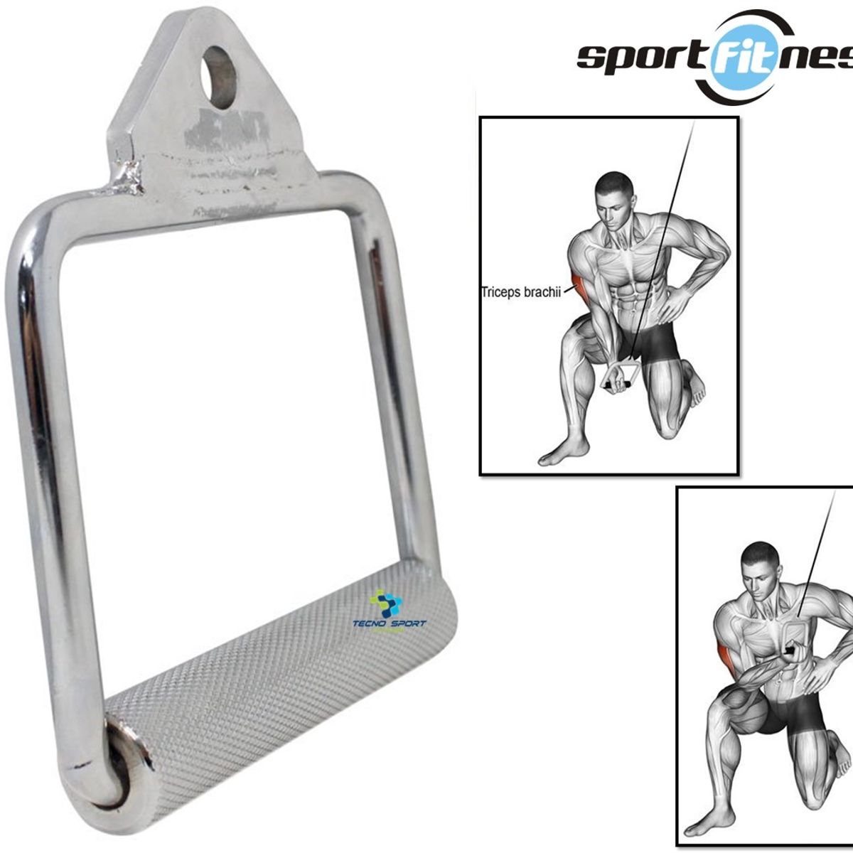 SPORT FITNESS - Adaptación Polea Estándar Sportfitness Arnés Profesional Gym
