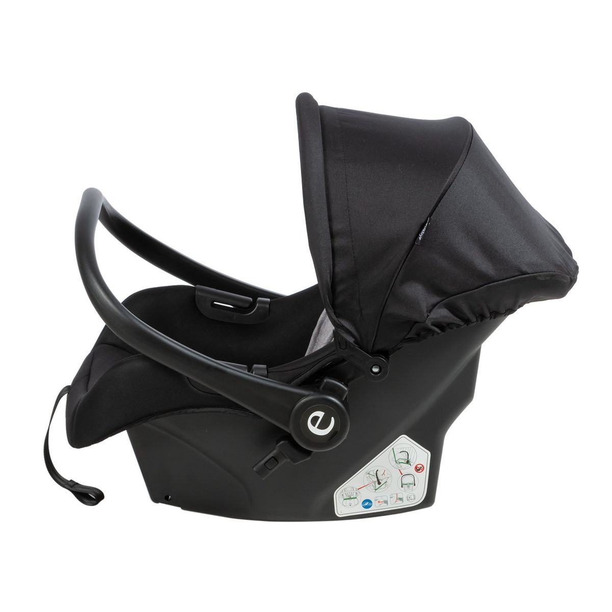 EBABY - Coche Maleta Reversible+ Portabebé SPARROW EB170 Negro