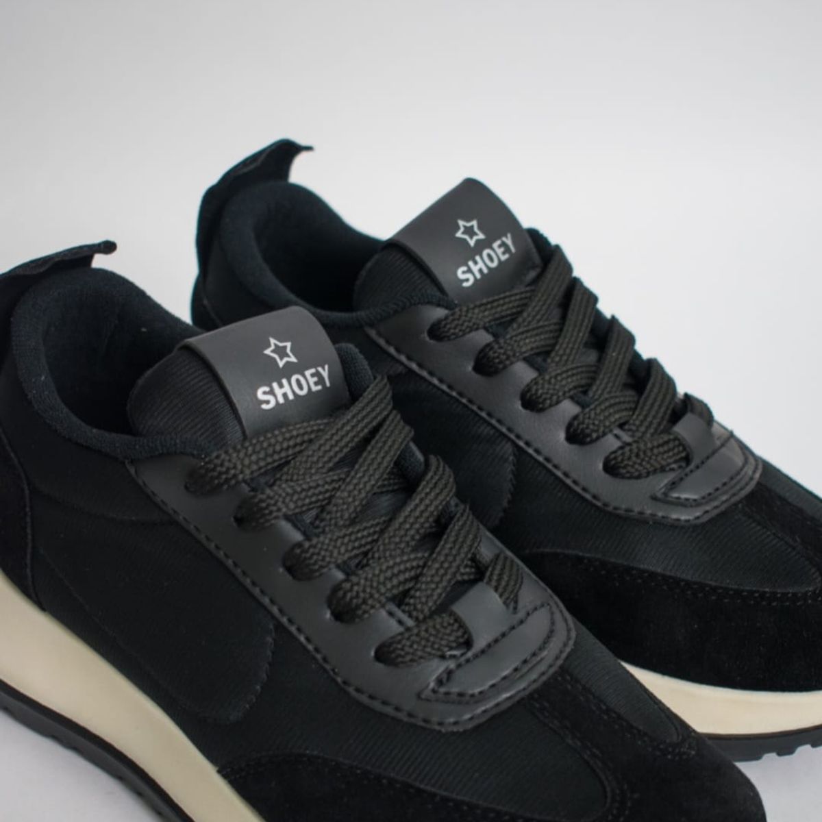 EVEGONZ - Tenis Deportivo Negro de Mujer Calidad y Confort