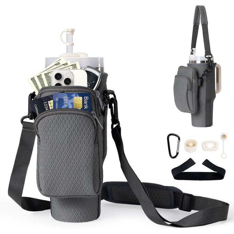 GENACOL - Bolso Funda Para Vaso Stanley + Accesorio De Pitillo Premium_.