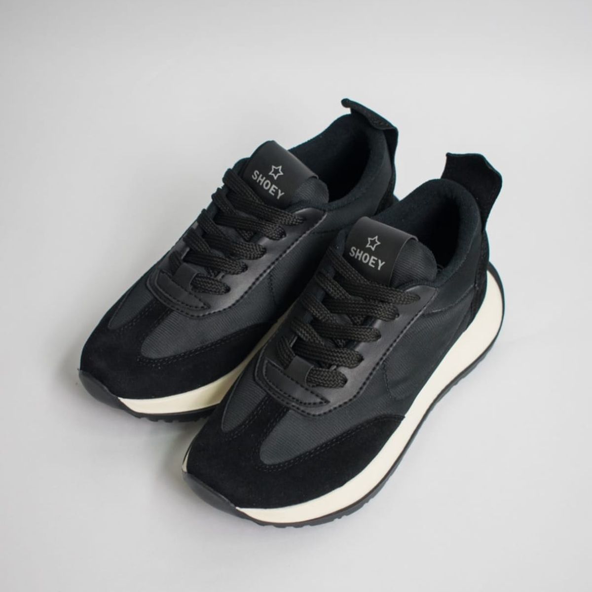 EVEGONZ - Zapatillas Deportivas Mujer Tenis Negro Confortable