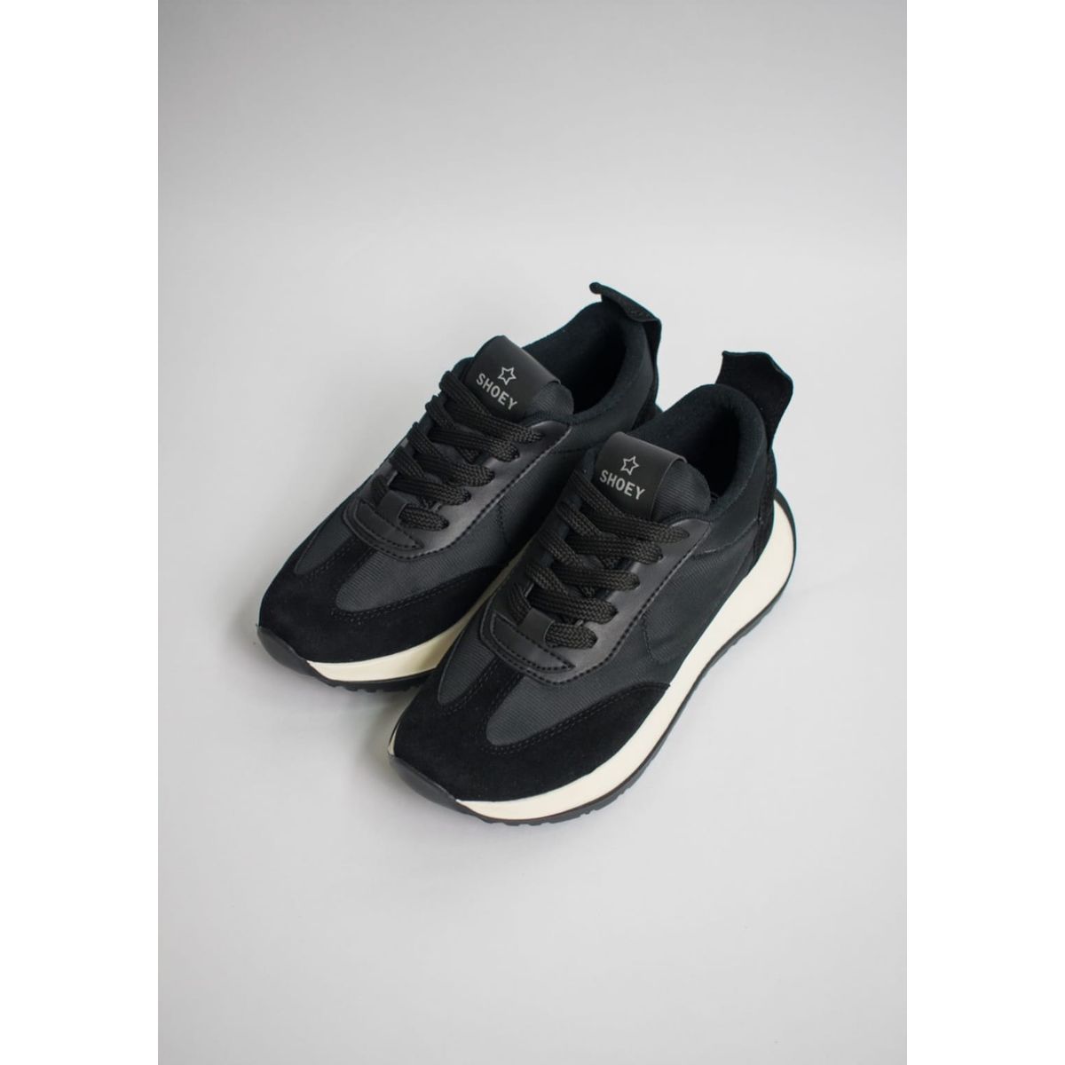 EVEGONZ - Zapatillas Deportivas Mujer Tenis Negro Confortable